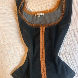 Vintage dark jeans top